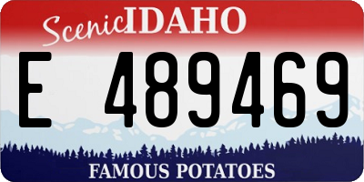 ID license plate E489469