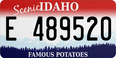 ID license plate E489520