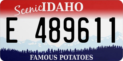 ID license plate E489611