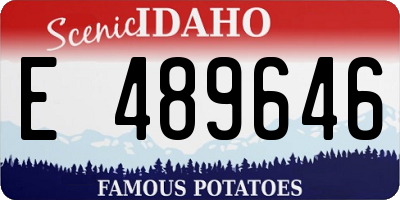 ID license plate E489646