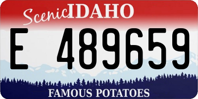 ID license plate E489659