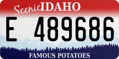 ID license plate E489686