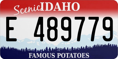 ID license plate E489779