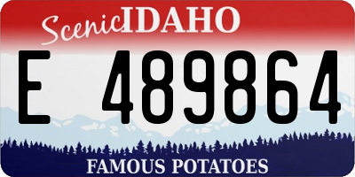 ID license plate E489864
