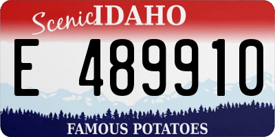 ID license plate E489910