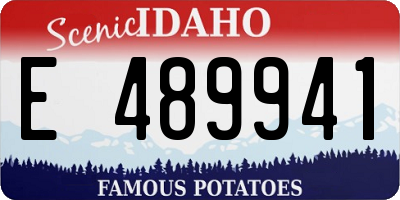 ID license plate E489941