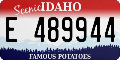ID license plate E489944