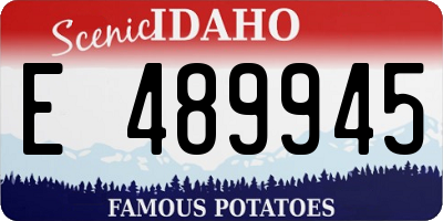 ID license plate E489945