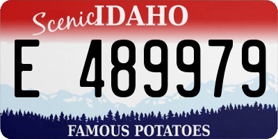 ID license plate E489979