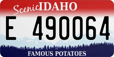 ID license plate E490064