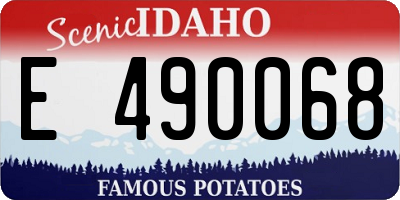 ID license plate E490068