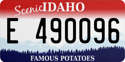 ID license plate E490096