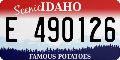 ID license plate E490126