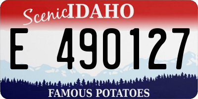 ID license plate E490127