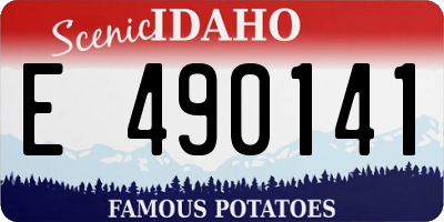 ID license plate E490141