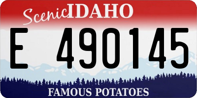 ID license plate E490145