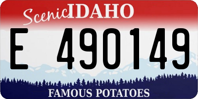 ID license plate E490149