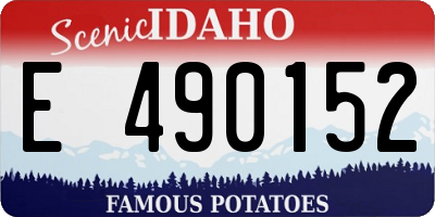ID license plate E490152