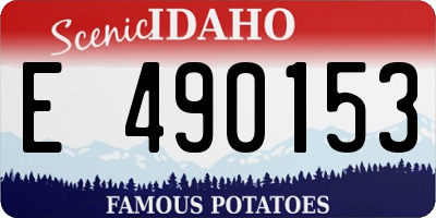 ID license plate E490153
