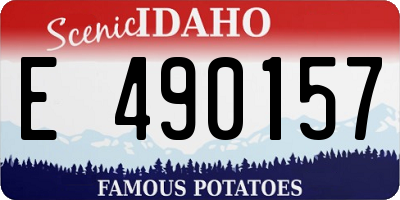 ID license plate E490157
