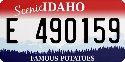 ID license plate E490159