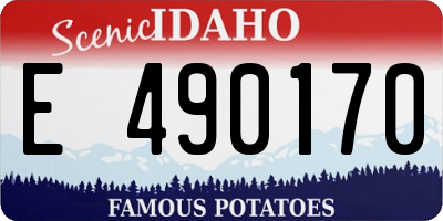 ID license plate E490170
