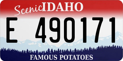 ID license plate E490171