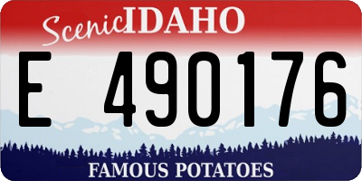 ID license plate E490176