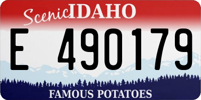 ID license plate E490179
