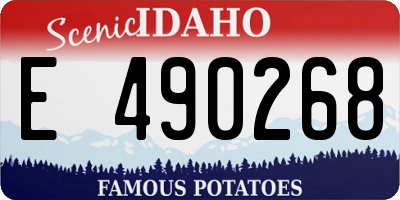 ID license plate E490268