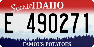 ID license plate E490271