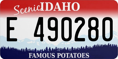 ID license plate E490280