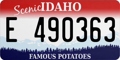ID license plate E490363