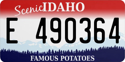 ID license plate E490364