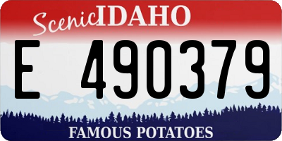 ID license plate E490379