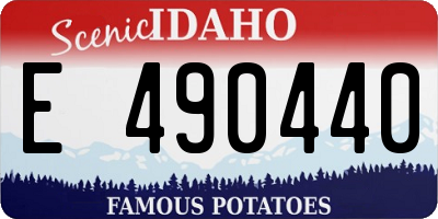 ID license plate E490440