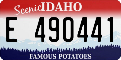 ID license plate E490441