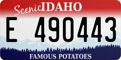 ID license plate E490443