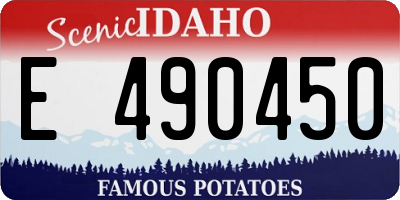 ID license plate E490450