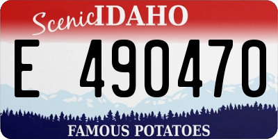 ID license plate E490470