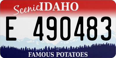 ID license plate E490483