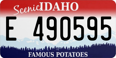 ID license plate E490595