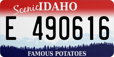 ID license plate E490616