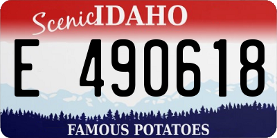 ID license plate E490618