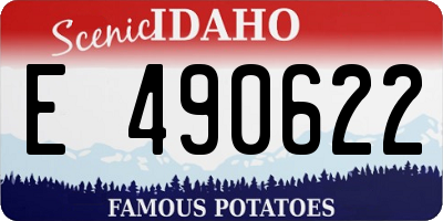 ID license plate E490622