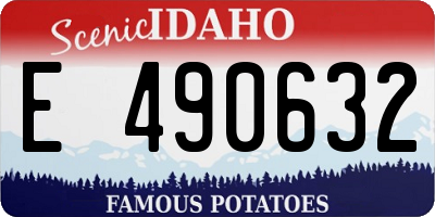 ID license plate E490632