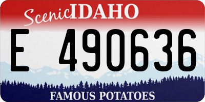 ID license plate E490636