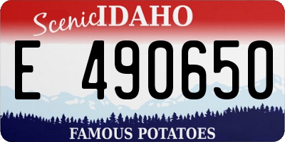 ID license plate E490650