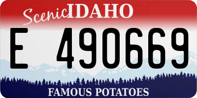 ID license plate E490669