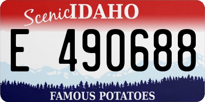 ID license plate E490688